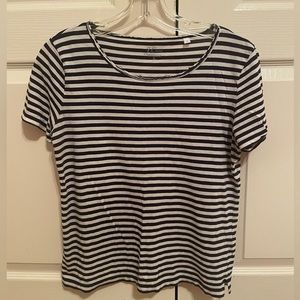 J. Crew Navy Stripe T shirt Sz Small